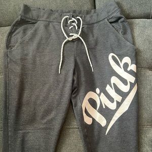 Pink Victoria secrets Capri pants. Woman’s Large